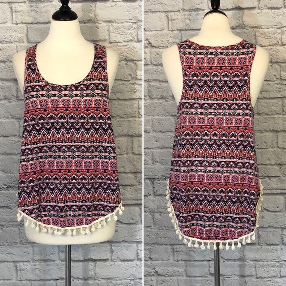 Eyeshadow Tops - Eyeshadow | Boho Festival Style Tassel Tank